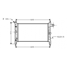 OL2026 AVA Радиатор, охлаждение двигателя