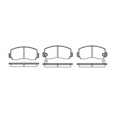 P1943.10 WOKING Комплект тормозных колодок, дисковый тормоз