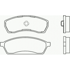 MDB1689 MINTEX Комплект тормозных колодок, дисковый тормоз