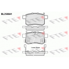 BL2588A1 FTE Комплект тормозных колодок, дисковый тормоз
