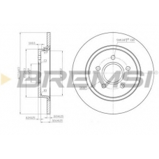 DBB227S BREMSI Тормозной диск