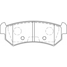 FD7254A NECTO Комплект тормозных колодок, дисковый тормоз