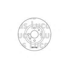DF1742 TRW Тормозной диск