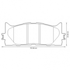 572651B BENDIX Комплект тормозных колодок, дисковый тормоз
