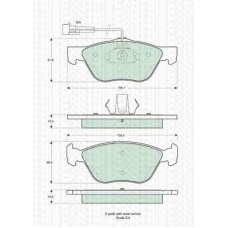 8110 12007 TRIDON Brake pads - front