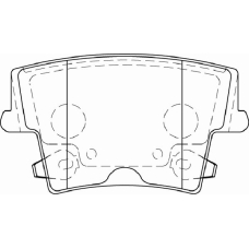 FD7287A NECTO Комплект тормозных колодок, дисковый тормоз