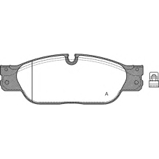 BPA0731.20 OPEN PARTS Комплект тормозных колодок, дисковый тормоз