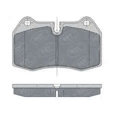SP 272 PR SCT Комплект тормозных колодок, дисковый тормоз