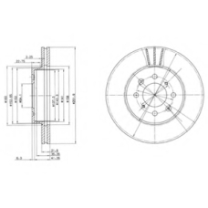 BG2615 DELPHI Тормозной диск