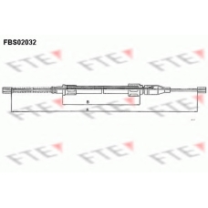 FBS02032 FTE Трос, стояночная тормозная система