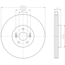 MDC1536 MINTEX Тормозной диск