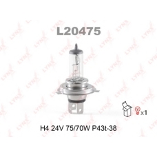 L20475 LYNX L20475 h4 24v75/70w p43t-38 лампа автомоб. lynx