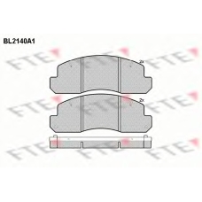 BL2140A1 FTE Комплект тормозных колодок, дисковый тормоз