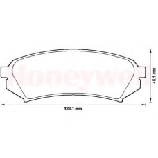 572548B BENDIX Комплект тормозных колодок, дисковый тормоз
