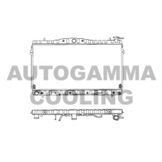 101444 AUTOGAMMA Радиатор, охлаждение двигателя