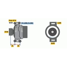 0 124 515 114 BOSCH Генератор