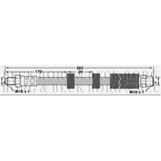 BBH6871 BORG & BECK Тормозной шланг
