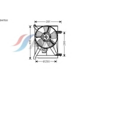 DW7510 AVA Вентилятор, охлаждение двигателя