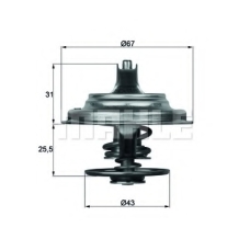 TX 23 71D MAHLE Термостат, охлаждающая жидкость