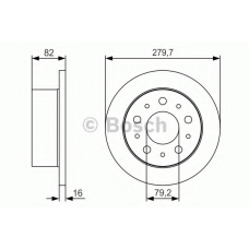 0 986 479 S86 BOSCH Тормозной диск