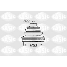 9004607 SASIC Комплект пылника, приводной вал