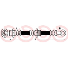 T 56 151 BREMBO Тормозной шланг