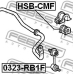HSB-CMF FEBEST Опора, стабилизатор