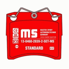 13046028392-SET-MS MASTER-SPORT Комплект тормозных колодок, дисковый тормоз