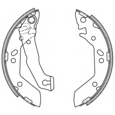 BSA2070.00 OPEN PARTS Комплект тормозных колодок