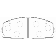 FD7241V NECTO Комплект тормозных колодок, дисковый тормоз