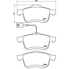P 23 130 BREMBO Комплект тормозных колодок, дисковый тормоз