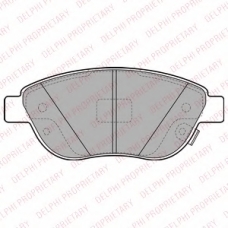 LP2476 DELPHI Комплект тормозных колодок, дисковый тормоз