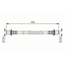 1 987 476 721 BOSCH Тормозной шланг