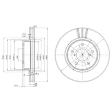 BG2767 DELPHI Тормозной диск
