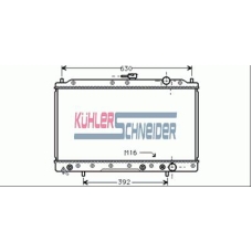 0505101 KUHLER SCHNEIDER Радиатор, охлаждение двигател