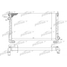 PRS3205 PATRON Радиатор, охлаждение двигателя