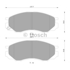 0 986 AB9 112 BOSCH Комплект тормозных колодок, дисковый тормоз
