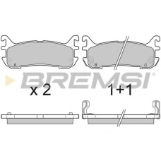 BP2759 BREMSI Комплект тормозных колодок, дисковый тормоз