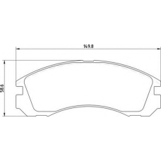 363700203025 MAGNETI MARELLI Комплект тормозных колодок, дисковый тормоз