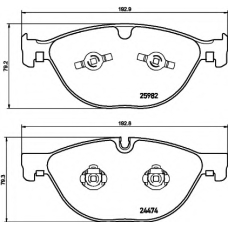 8DB 355 021-381 HELLA Комплект тормозных колодок, дисковый тормоз