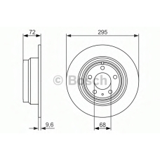 0 986 479 892 BOSCH Тормозной диск