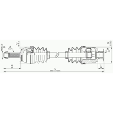 DRS6013.00 OPEN PARTS Приводной вал