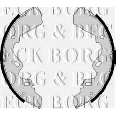 BBS6083 BORG & BECK Комплект тормозных колодок