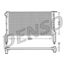 DRM09063 DENSO Радиатор, охлаждение двигателя