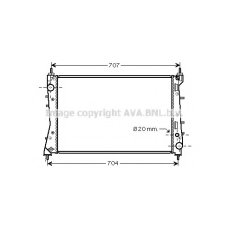 FTA2359 AVA Радиатор, охлаждение двигателя