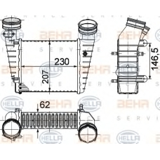 8ML 376 776-611 HELLA Интеркулер