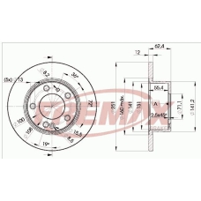BD-1796 FREMAX Тормозной диск