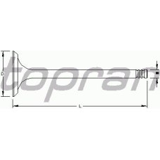 721 560 TOPRAN Впускной клапан