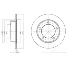 BG2208 DELPHI Тормозной диск