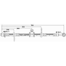 FBH6621 FIRST LINE Тормозной шланг